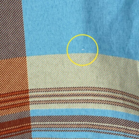 Lost Enterprises Boardshorts Mens 34 x 10" Plaid Print Swim Trunks Tattoo Ink - Picture 7 of 8